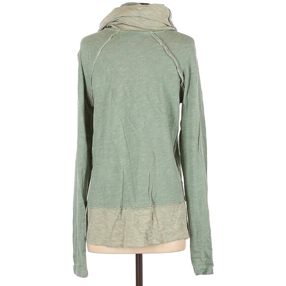 Free People FP Beach Cowl Neck Mint Green Sweatshirt XS to S NWOT - Picture 2 of 2